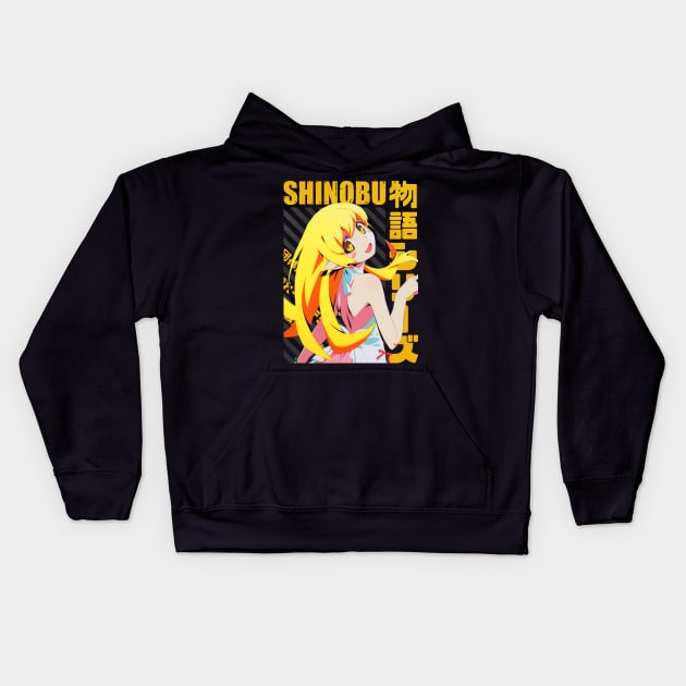 Monogatari - Shinobu Oshino Kids Hoodie by Recup-Tout